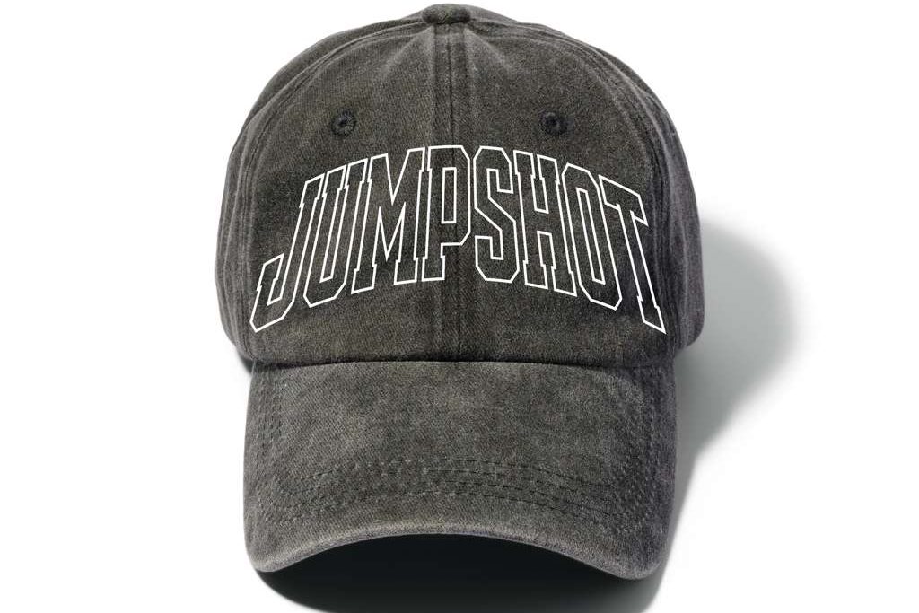 Jumpshot washed cotton cap with outlined arch logo